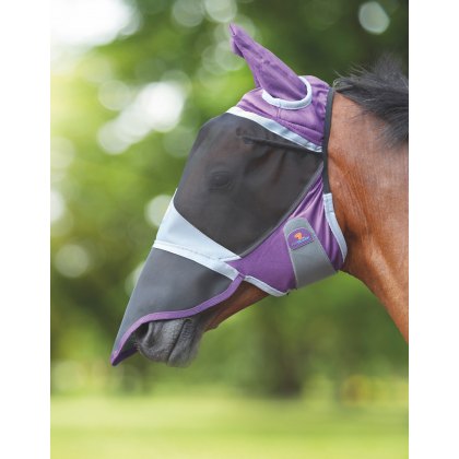 Shires Deluxe Fly Mask with Ears & Nose