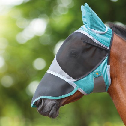 Shires Deluxe Fly Mask with Ears & Nose