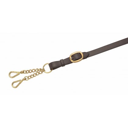 Velociti Gara Leather Lead Rein- Small Newmarket Chain