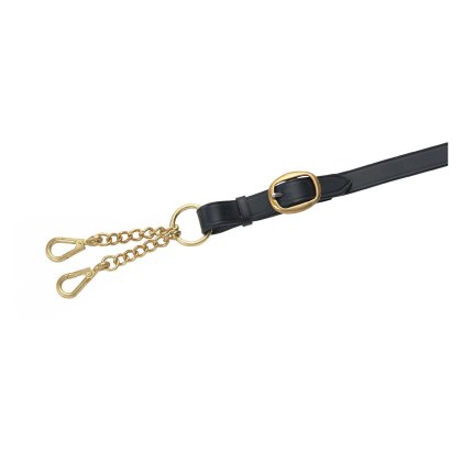 Velociti Gara Leather Lead Rein- Small Newmarket Chain