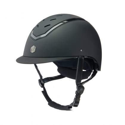 Charles Owen Kylo Riding Hat Black Matt/Black Gloss 