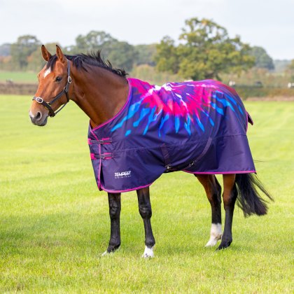 Shires Tempest Original 100 Turnout Rug Pink Tie Dye