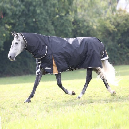 Shires Highlander Plus 200 Combo Turnout Rug Black 