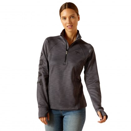 Ariat Ladies Tek Team 1/2 Zip Sweatshirt Ebony