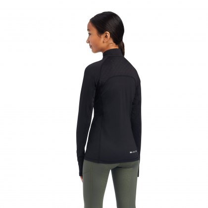 Ariat Junior Lowell 2.0 1/4 Zip Baselayer Black