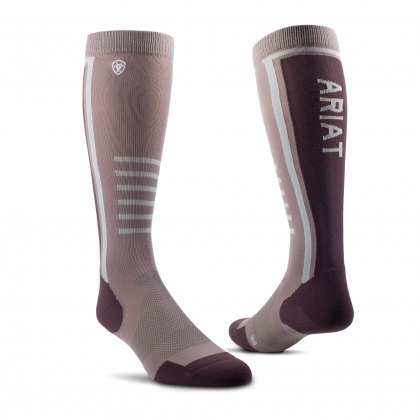 Ariat Slimline Performance Socks Quail/Huckleberry