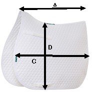 Griffin Nuumed SP01 Hi-Wither Half Wool Pad GP Saddle Pad