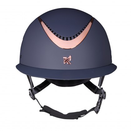 Karben Elisa Ellipse Riding Hat Navy/Rose Gold