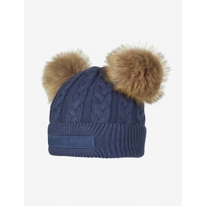 LeMieux Mini Double Pom Pom Beanie Atlantic