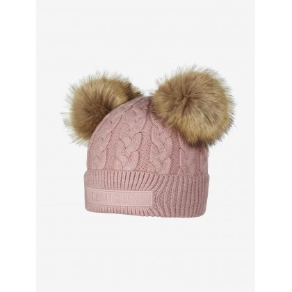 LeMieux Mini Double Pom Pom Beanie Pink Quartz