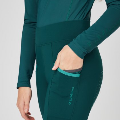 LeMieux Young Rider Pull On Breeches Spruce