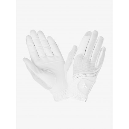 LeMieux Crystal Riding Gloves White