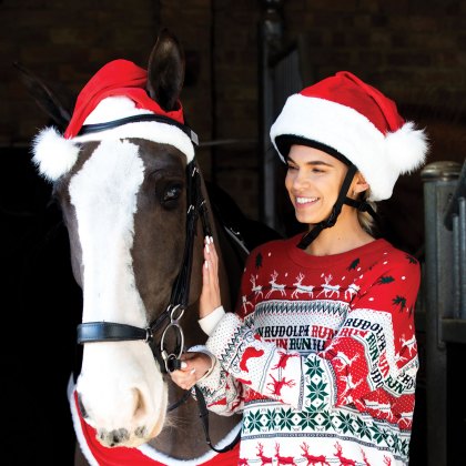 Equetech Santa Horse Ear Bonnet