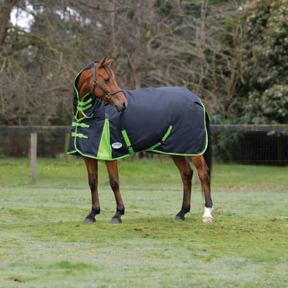 WeatherBeeta ComFiTec Classic Combo Medium Black/Lime Turnout Rug
