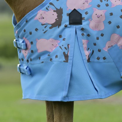 Saxon 600D Pony Combo Pig Print Turnout Rug  