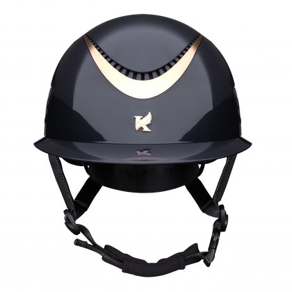 Karben Alina Ellipse Riding Hat Navy/Rose Gold