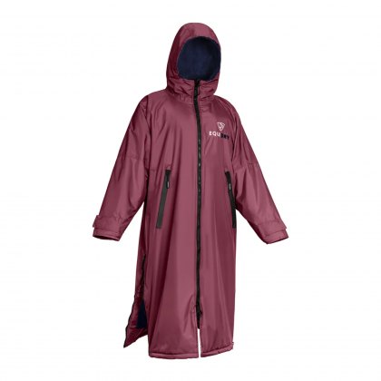 Equidry All Rounder Jacket with Fleece Hood Plum/Navy
