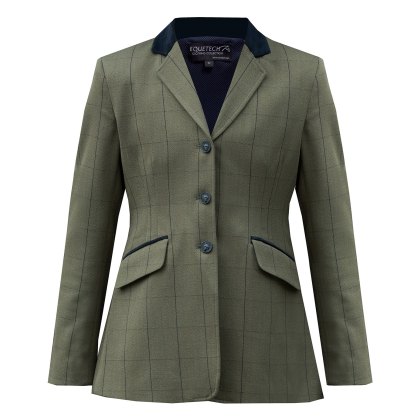 Equetech Bellingham Stretch Junior Tweed Riding Jacket 