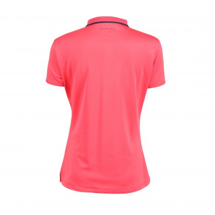 Aubrion Poise Tech Polo - Young Rider Coral