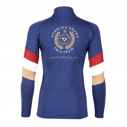 Aubrion Team Long Sleeve Base Layer - Young Rider Navy