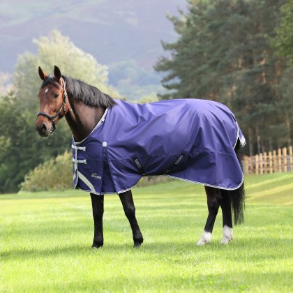 Shires Highlander Original Lite Turnout Rug Navy