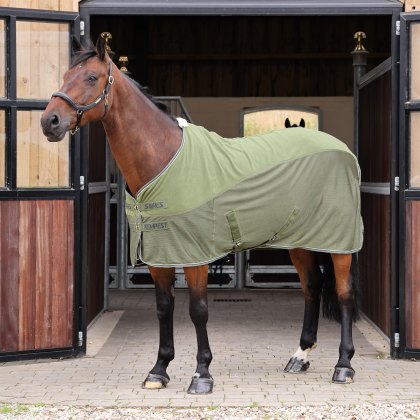  Shires Tempest Original  Fleece/Mesh Cooler Rug Khaki