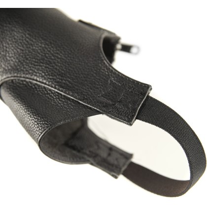 Moretta Leather Gaiters Black