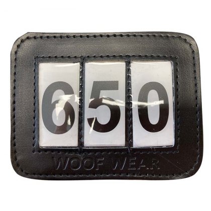 Woof Wear Bridle Number Holder Black