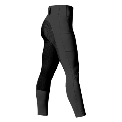 Equetech Luxe Crystal Winter Thermal Riding Tights Black