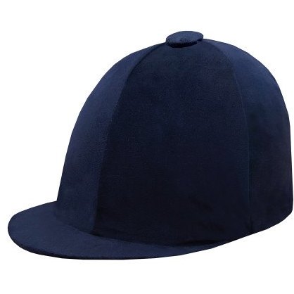 Equetech Junior Premium Velvet Hat Silk Navy