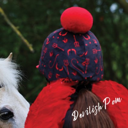 Equetech Devilish Pom-Pom Hat Silk