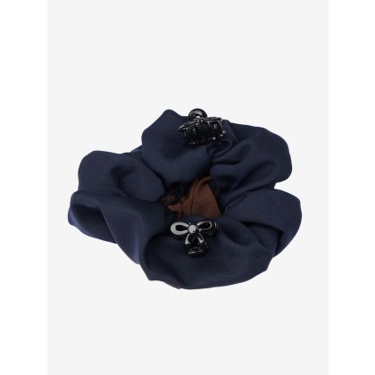LeMieux Scrunchie With Crystal Hair Net Navy  