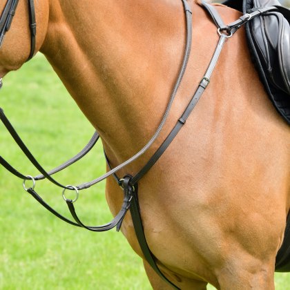 Kincade Classic 3 Point Breastplate with Running Martingale
