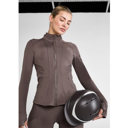 Aztec Diamond Fitted Jacket Fawn