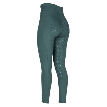 Aubrion Eltar Riding Tights - Young Rider Green