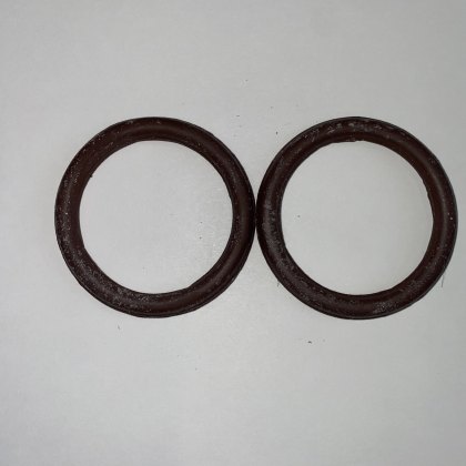 Rubber Peacock Rings - Pair