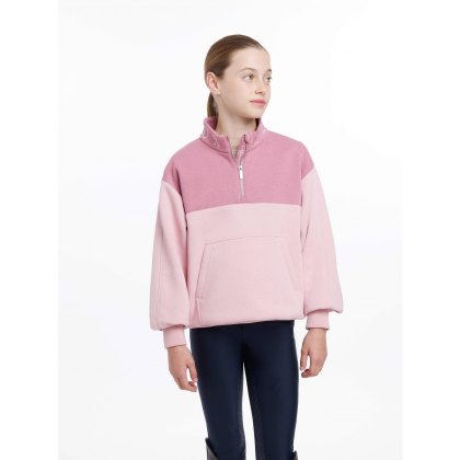 LeMieux Young Rider Kate Quarter Zip Sweat Blossom