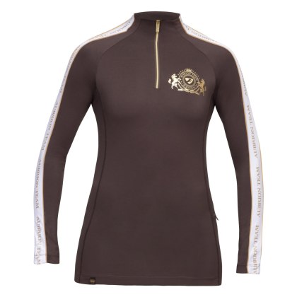 Aubrion Team Long Sleeve Baselayer Umber