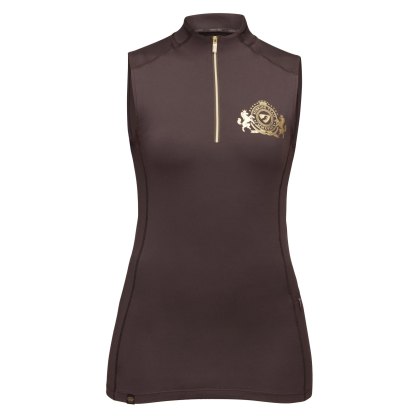 Aubrion Team Sleeveless Baselayer Umber