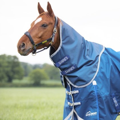 Shires Highlander Original 200 Turnout Rug & Neck Set Blue
