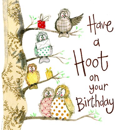 Alex Clark Hooters Birthday Card