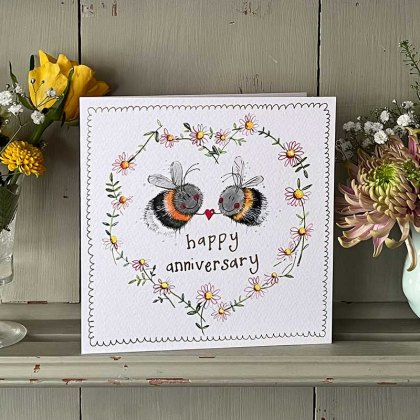 Alex Clark Bee Anniversary Greeting Card