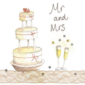 Alex Clark Mr & Mrs Greeting Card