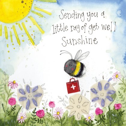 Alex Clark get Well Sunshine Greeting Card