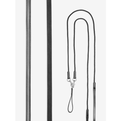 LeMieux Leather Draw Reins Black