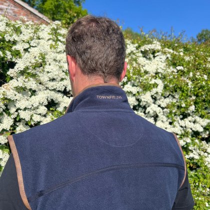Townfields Claydon Mens Fleece Gilet Navy