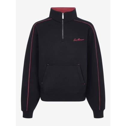 LeMieux Young Rider Kate Quarter Zip Sweat Navy/Cranberry