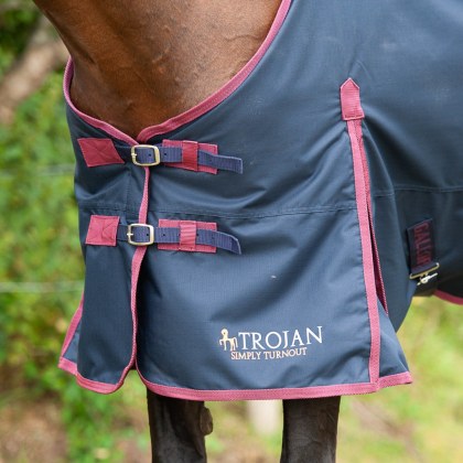 Gallop Trojan Standard Turnout Rug 50gm Navy