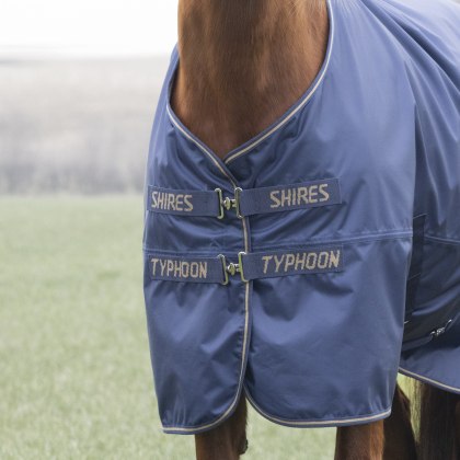 Shires Typhoon Lite Turnout Rug - Navy