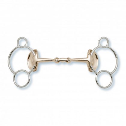 Stubben Golden Wings 3 Ring Gag Horse Bit